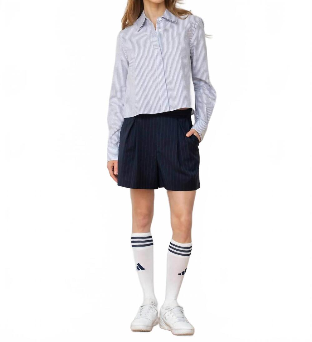 NEW WE-AR4 the ivy short in navy stripe